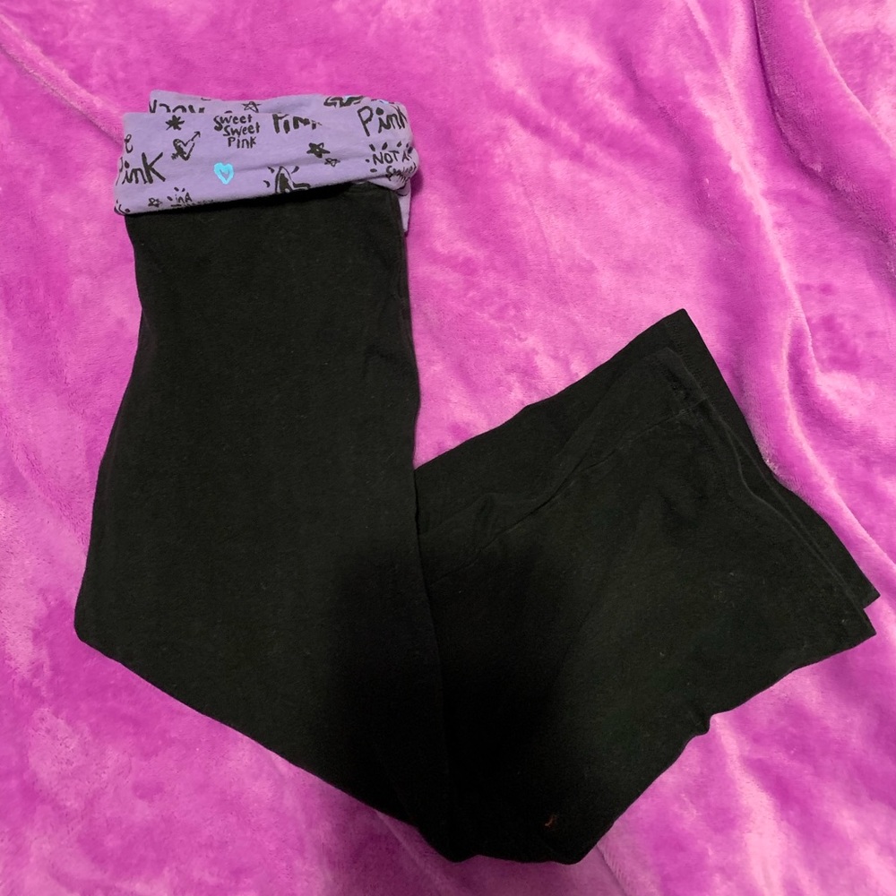 PINK yoga capris